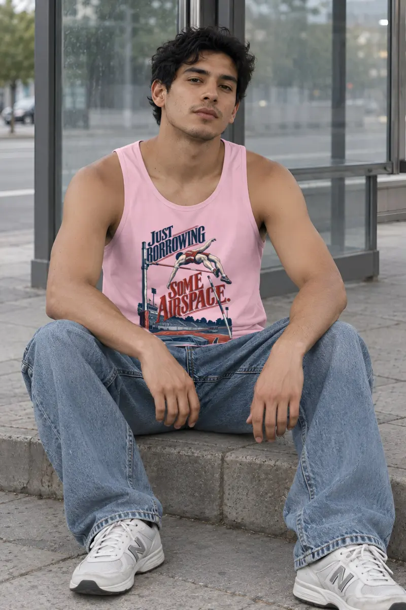 "Just Borrowing Some Airspace" Unisex Jersey Tank