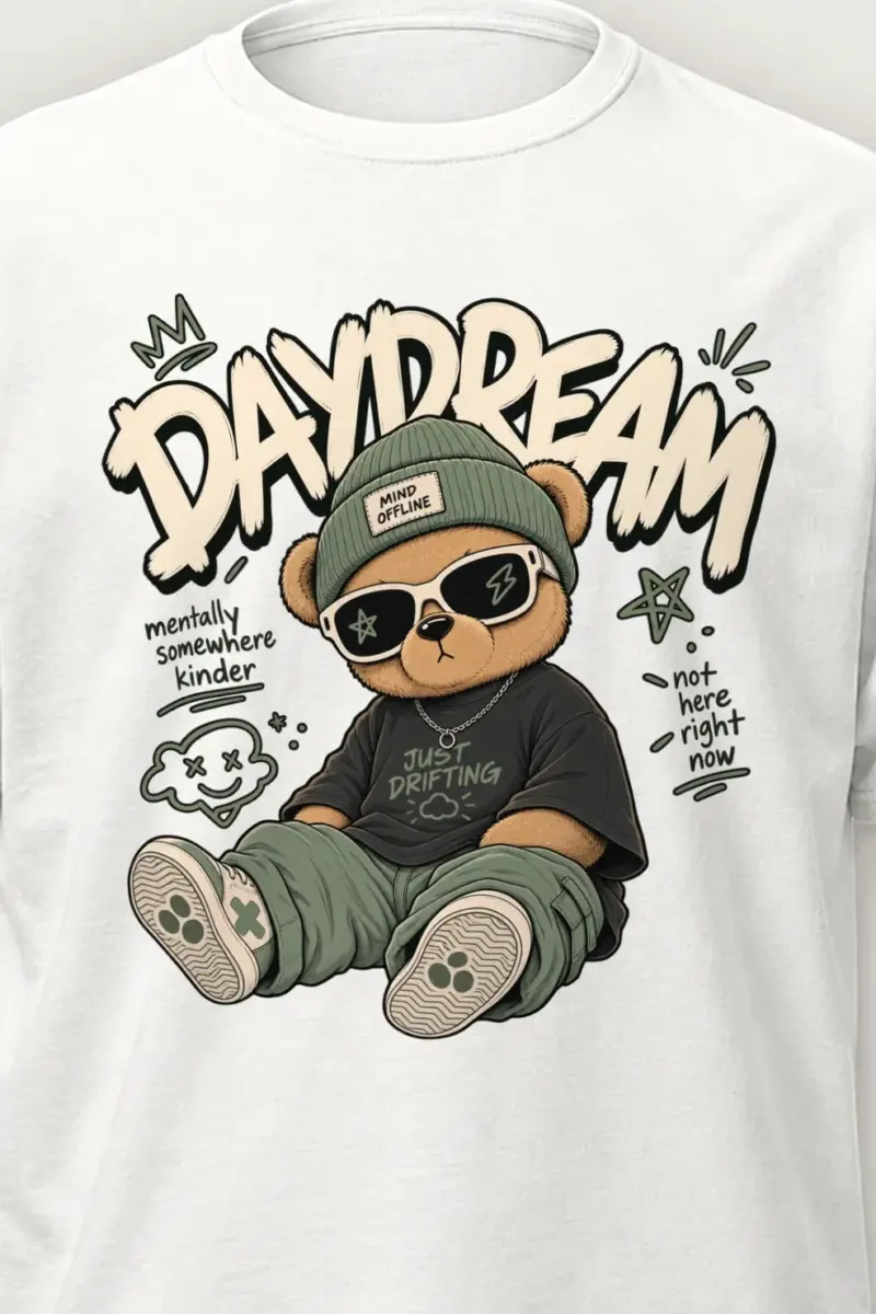"Just Drifting" Heavyweight Unisex Crewneck T-shirt