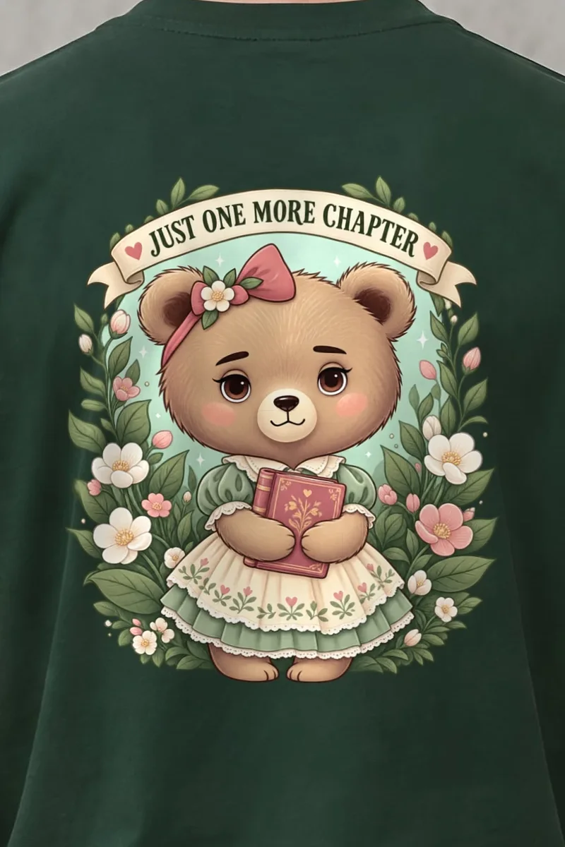 "Just One More Chapter" Heavyweight Unisex Crewneck T-shirt