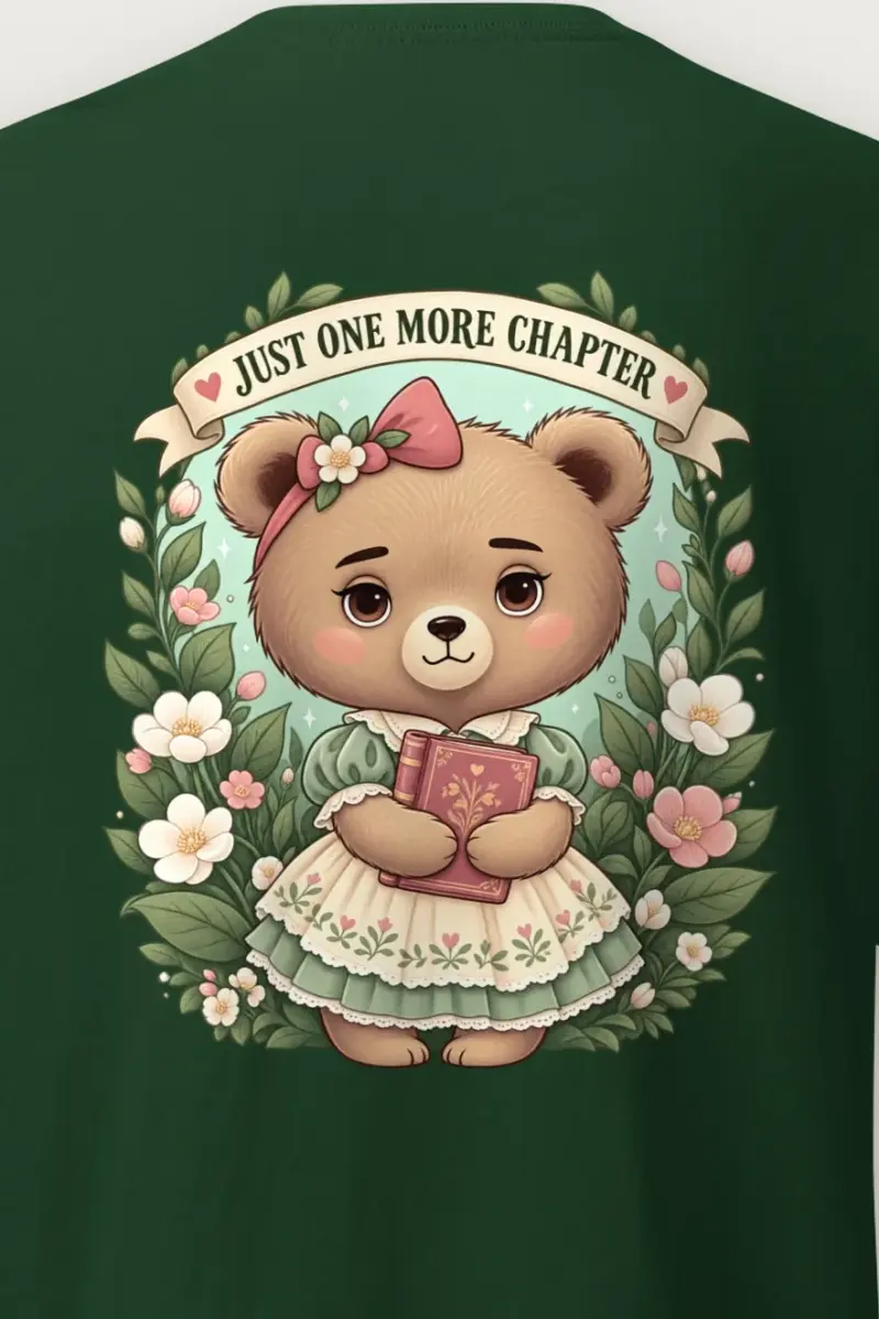 "Just One More Chapter" Heavyweight Unisex Crewneck T-shirt