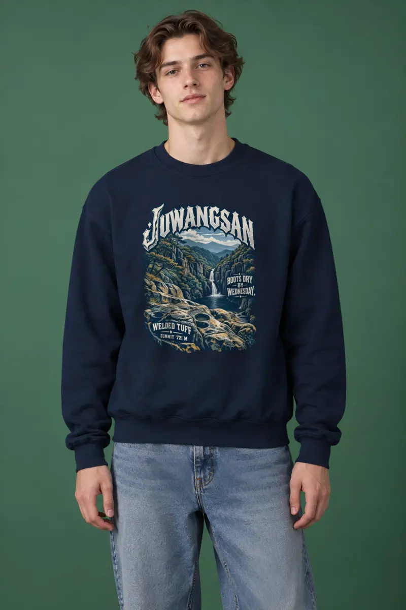 "JUWANGSAN Boots Dry" Heavy Blend Unisex Crewneck Sweatshirt