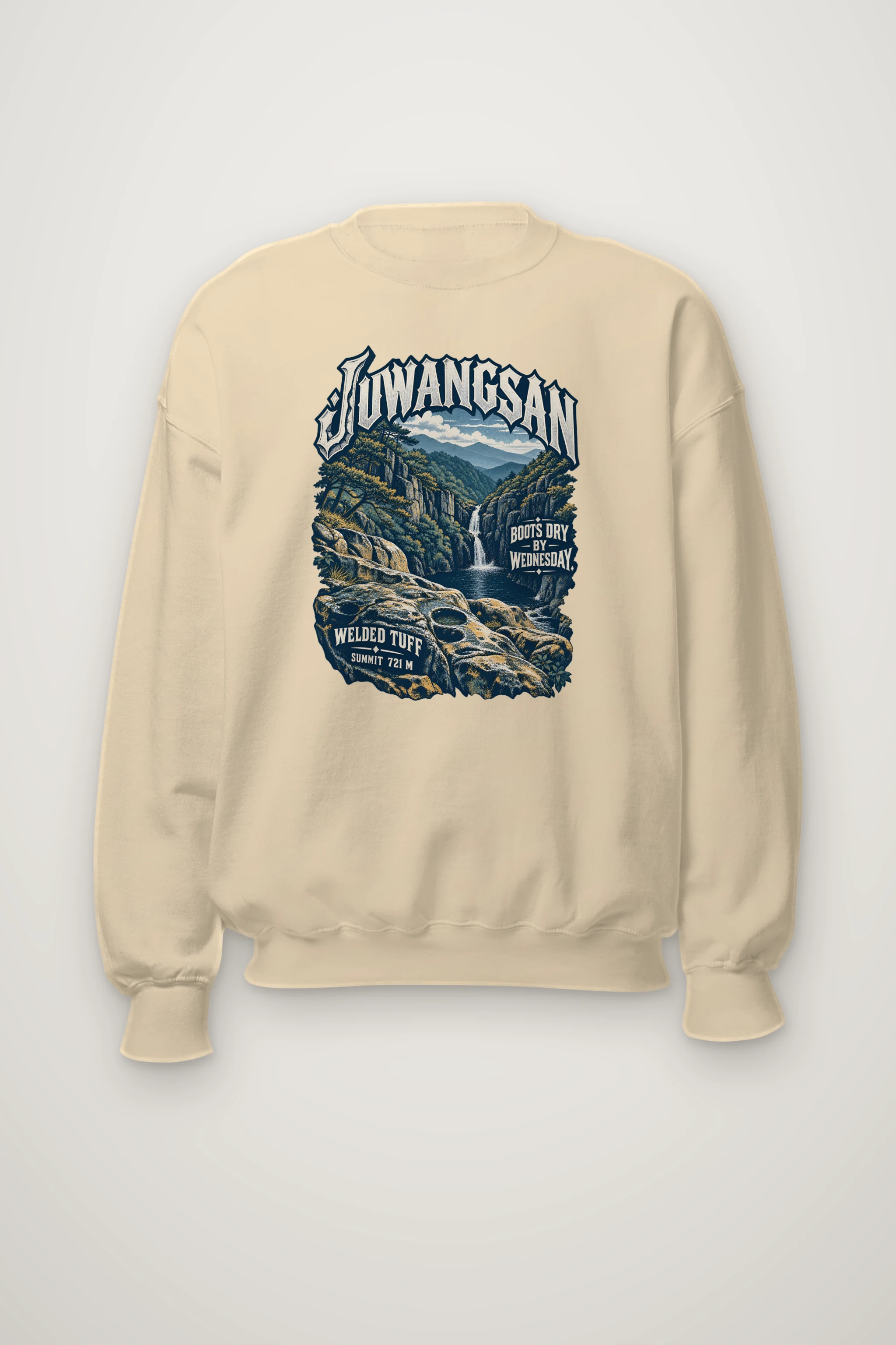 "JUWANGSAN Boots Dry" Heavy Blend Unisex Crewneck Sweatshirt