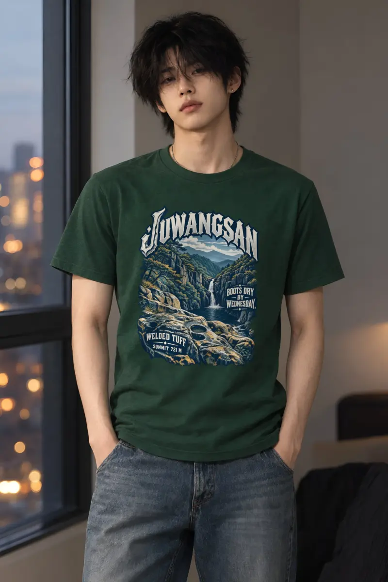 "Juwangsan Boots Dry" Heavyweight Unisex Crewneck T-shirt