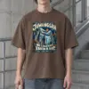 "Juwangsan Rock Pillars" Men's Oversized Heavyweight Crewneck T-Shirt