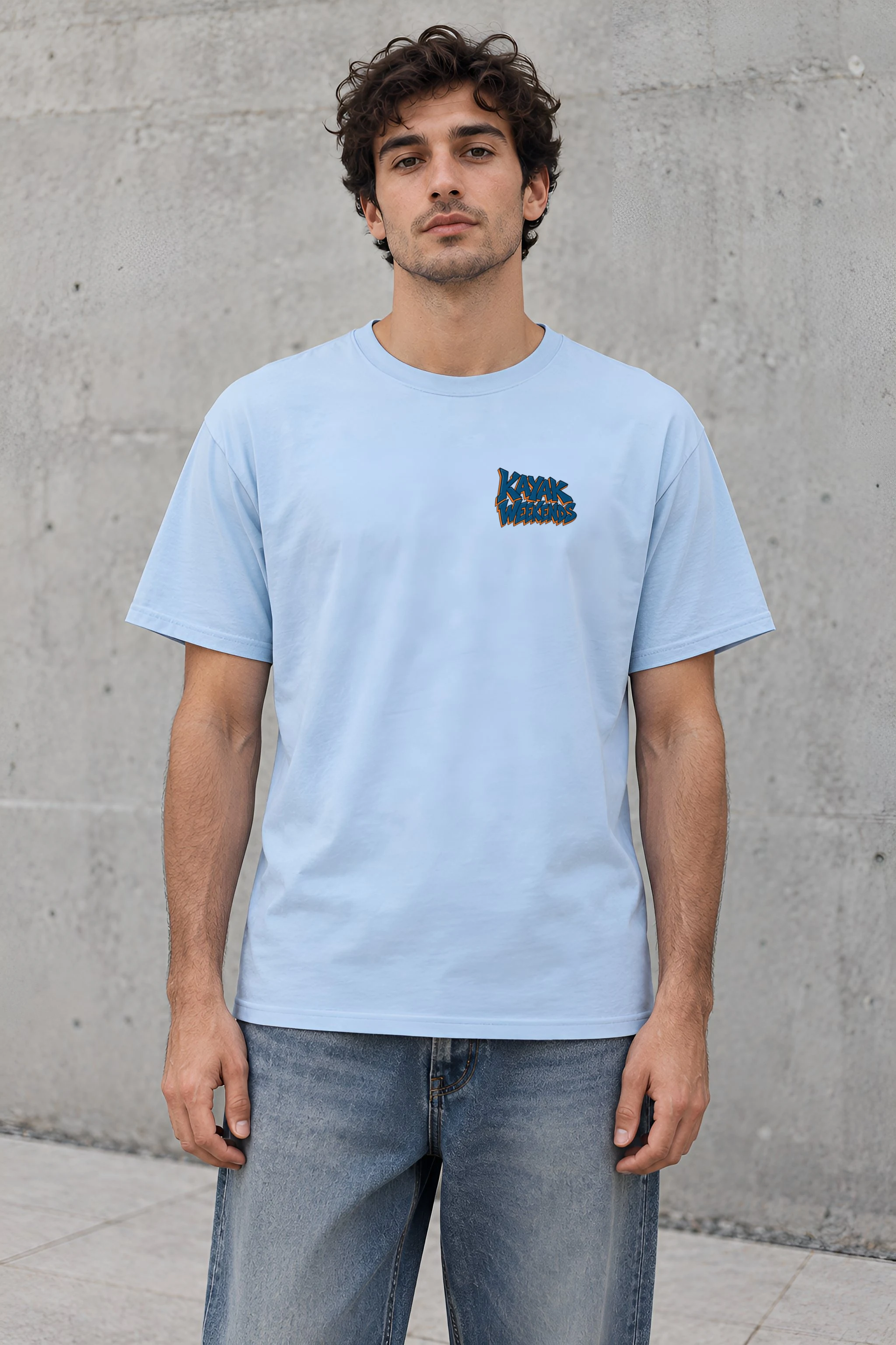 "Kayak Weekends" Heavyweight Unisex Crewneck T-shirt