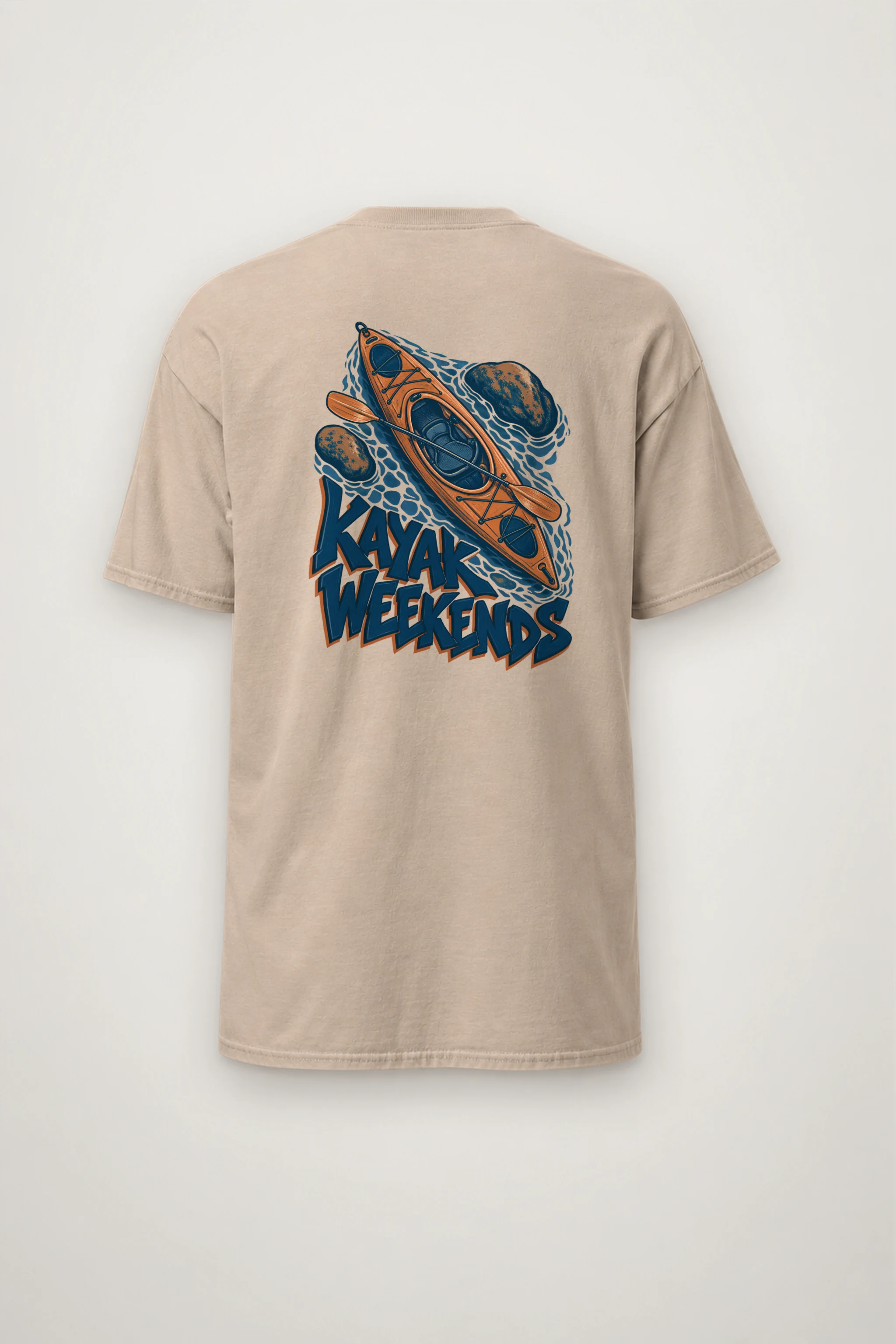 "Kayak Weekends" Heavyweight Unisex Crewneck T-shirt