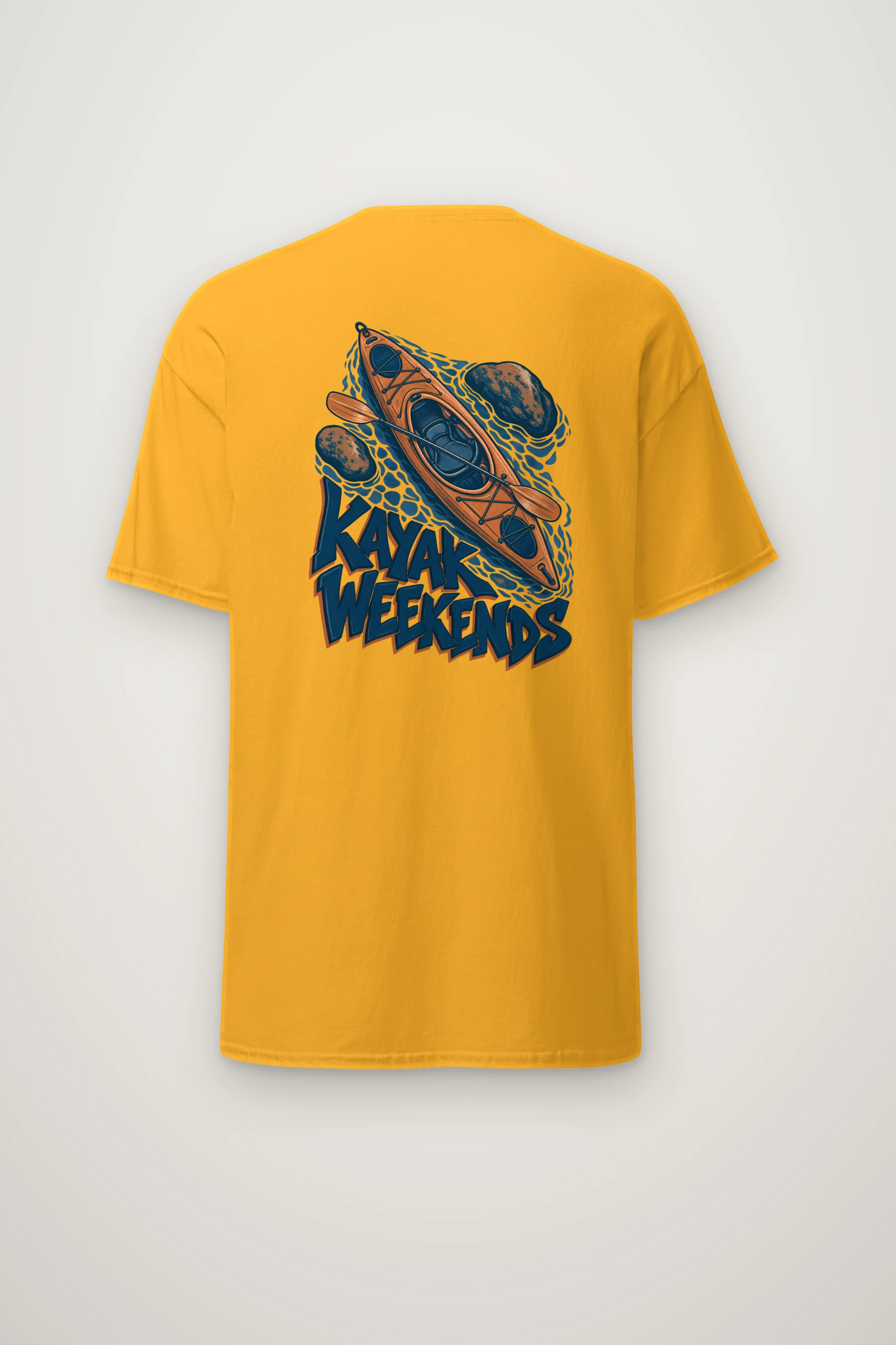 "Kayak Weekends" Heavyweight Unisex Crewneck T-shirt
