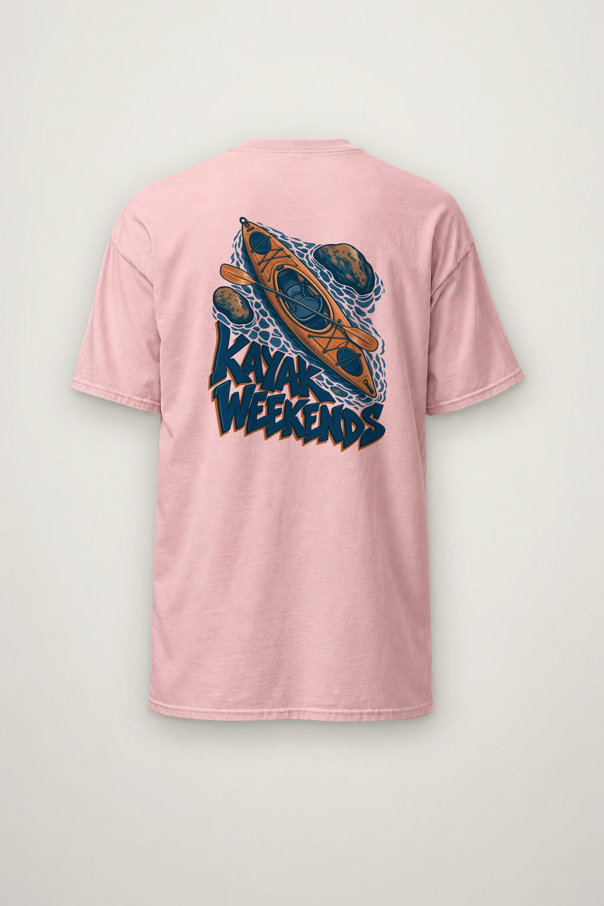 "Kayak Weekends" Heavyweight Unisex Crewneck T-shirt