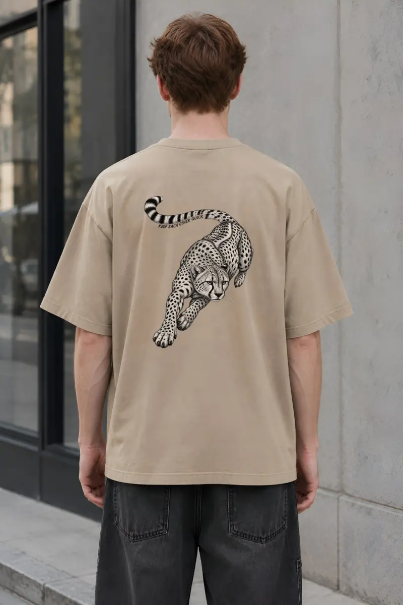 "Keep Each Other Quick" Unisex Oversized Heavyweight Crewneck T-Shirt