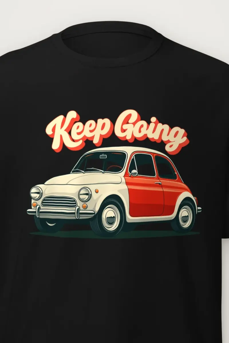 "Keep Going Car" Heavyweight Unisex Crewneck T-shirt