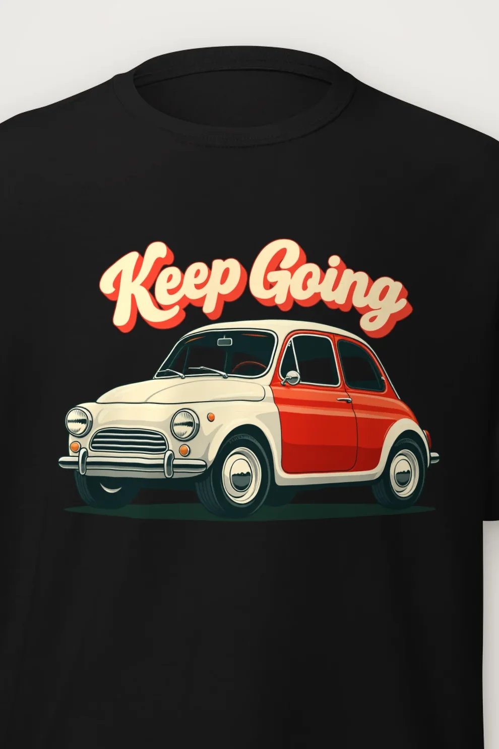 "Keep Going Car" Heavyweight Unisex Crewneck T-shirt