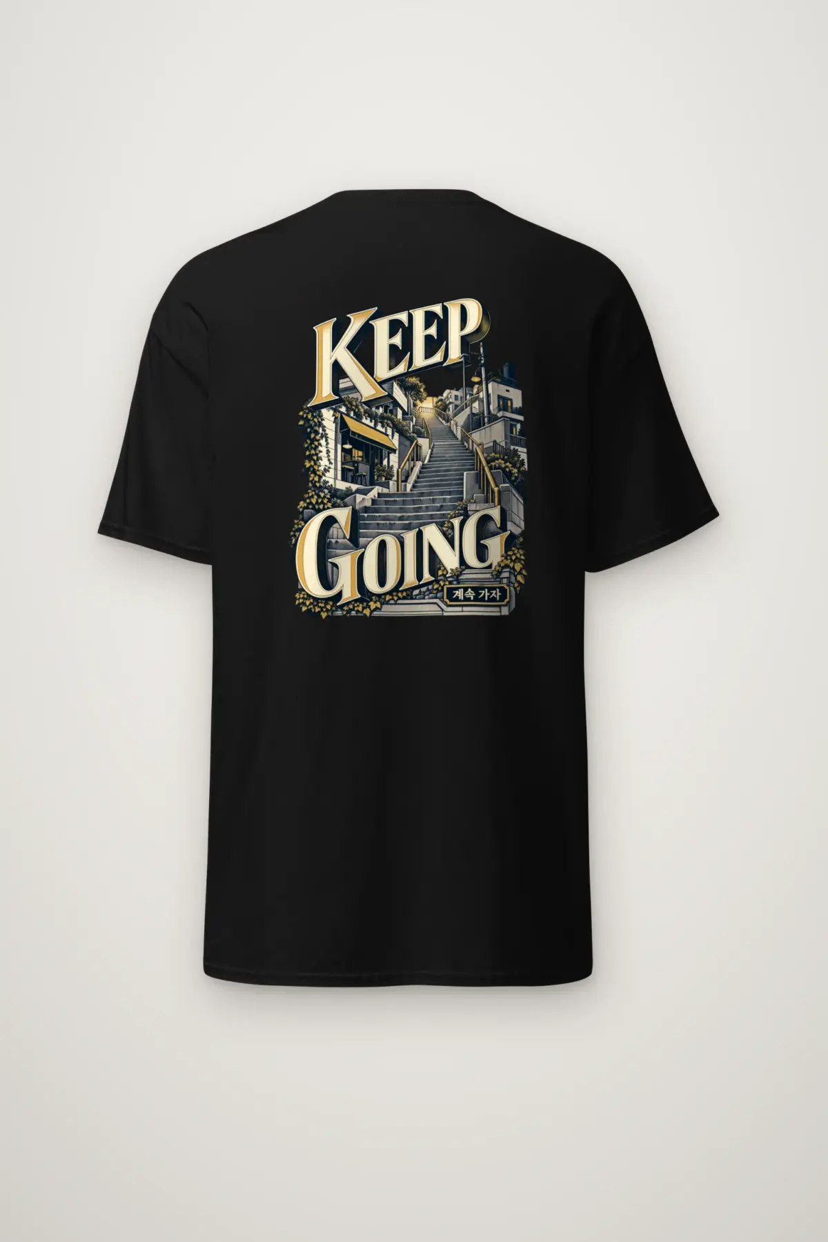 "KEEP GOING" Heavyweight Unisex Crewneck T-shirt
