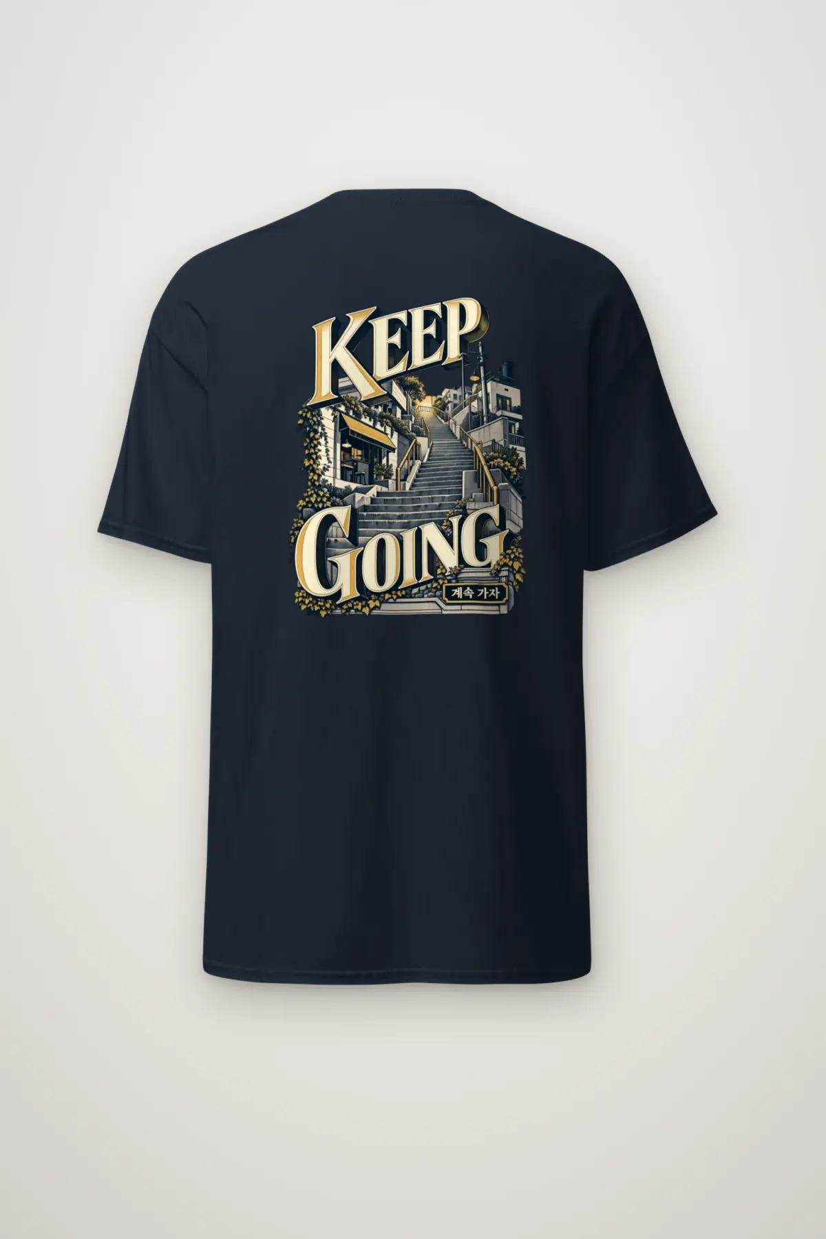 "KEEP GOING" Heavyweight Unisex Crewneck T-shirt