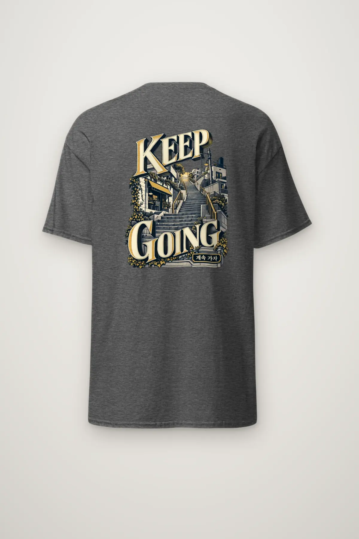 "KEEP GOING" Heavyweight Unisex Crewneck T-shirt