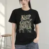 "Keep Going Higher" Heavyweight Unisex Crewneck T-shirt