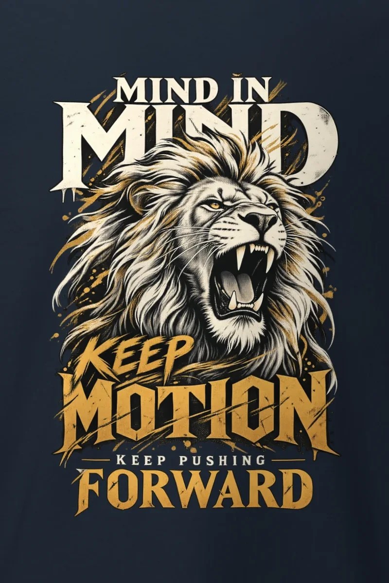 "Keep Pushing Forward" Heavyweight Unisex Crewneck T-shirt