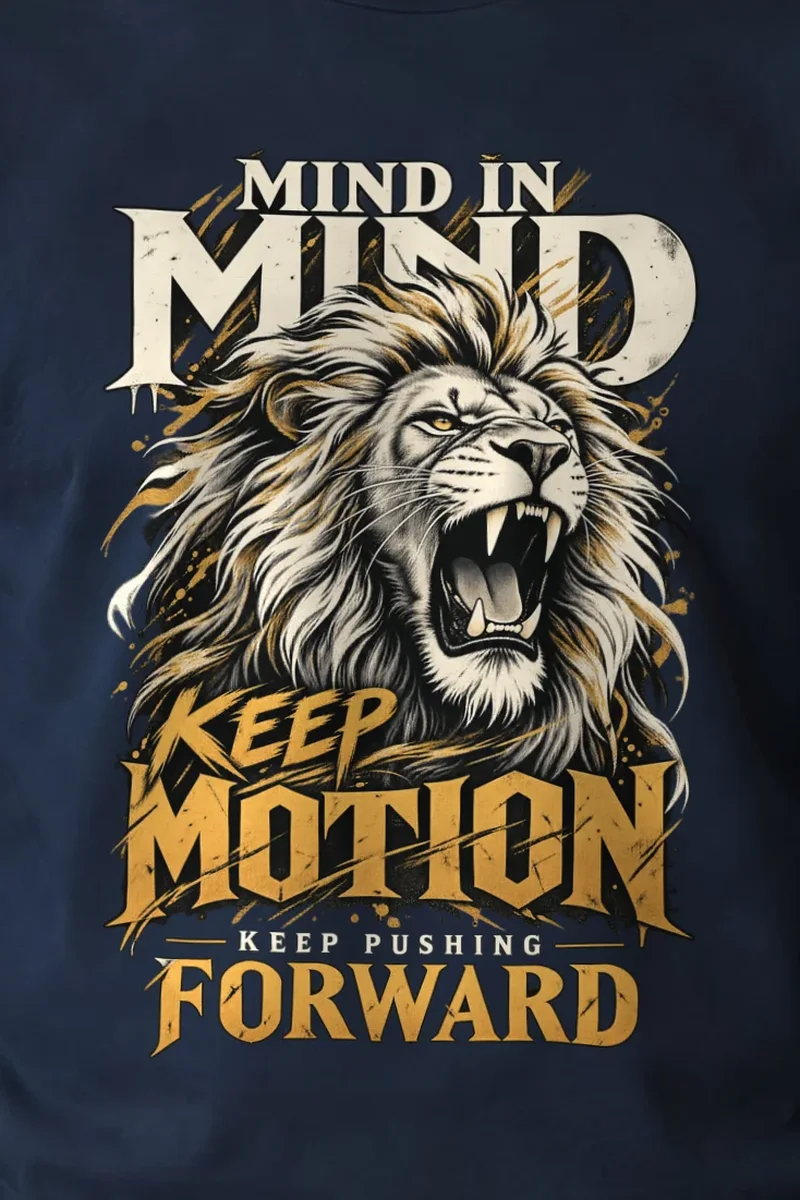 "Keep Pushing Forward" Unisex Longsleeve T-shirt - the graphic up close