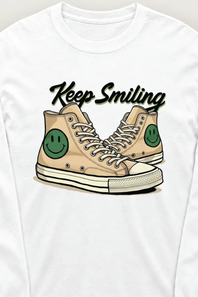 "Keep Smiling" Unisex Longsleeve T-shirt