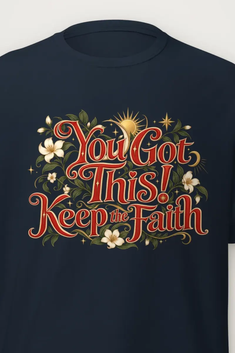 "Keep The Faith" Heavyweight Unisex Crewneck T-shirt