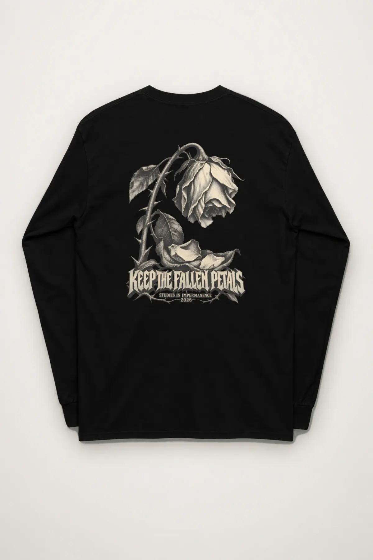 "KEEP THE FALLEN PETALS" Unisex Longsleeve T-shirt