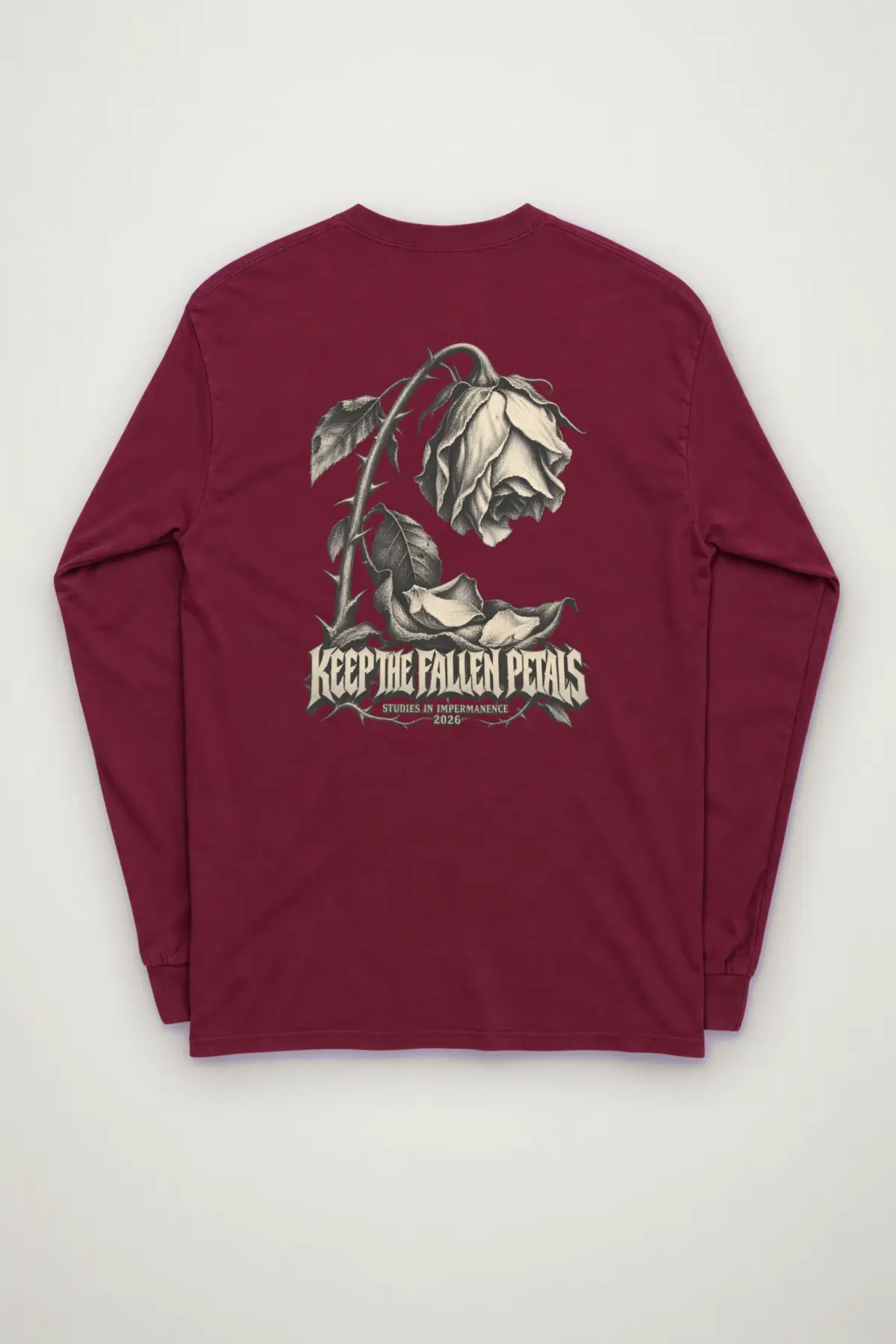 "KEEP THE FALLEN PETALS" Unisex Longsleeve T-shirt
