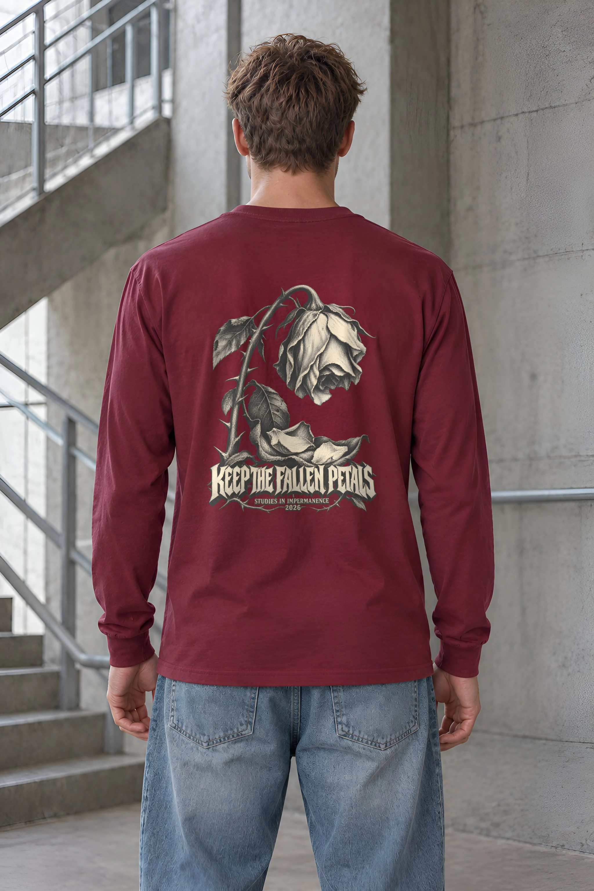 "KEEP THE FALLEN PETALS" Unisex Longsleeve T-shirt