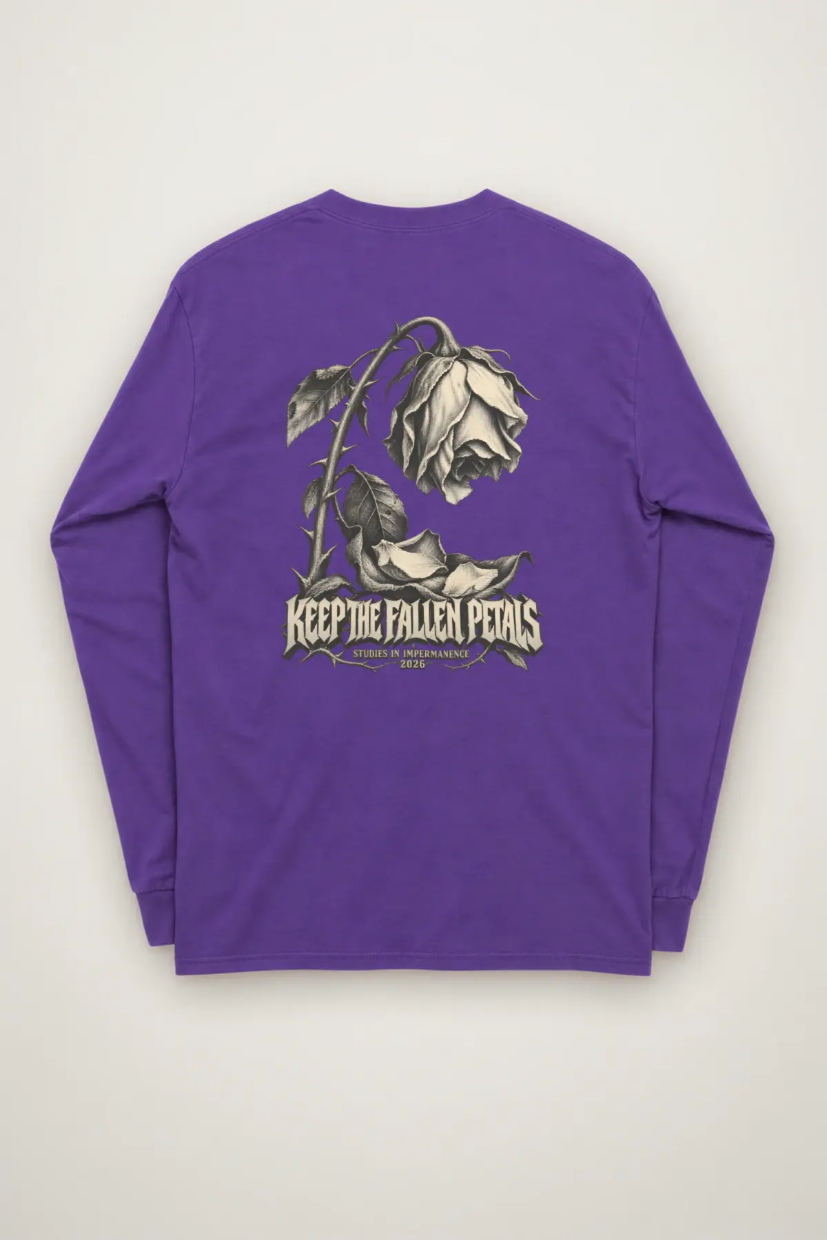 "KEEP THE FALLEN PETALS" Unisex Longsleeve T-shirt