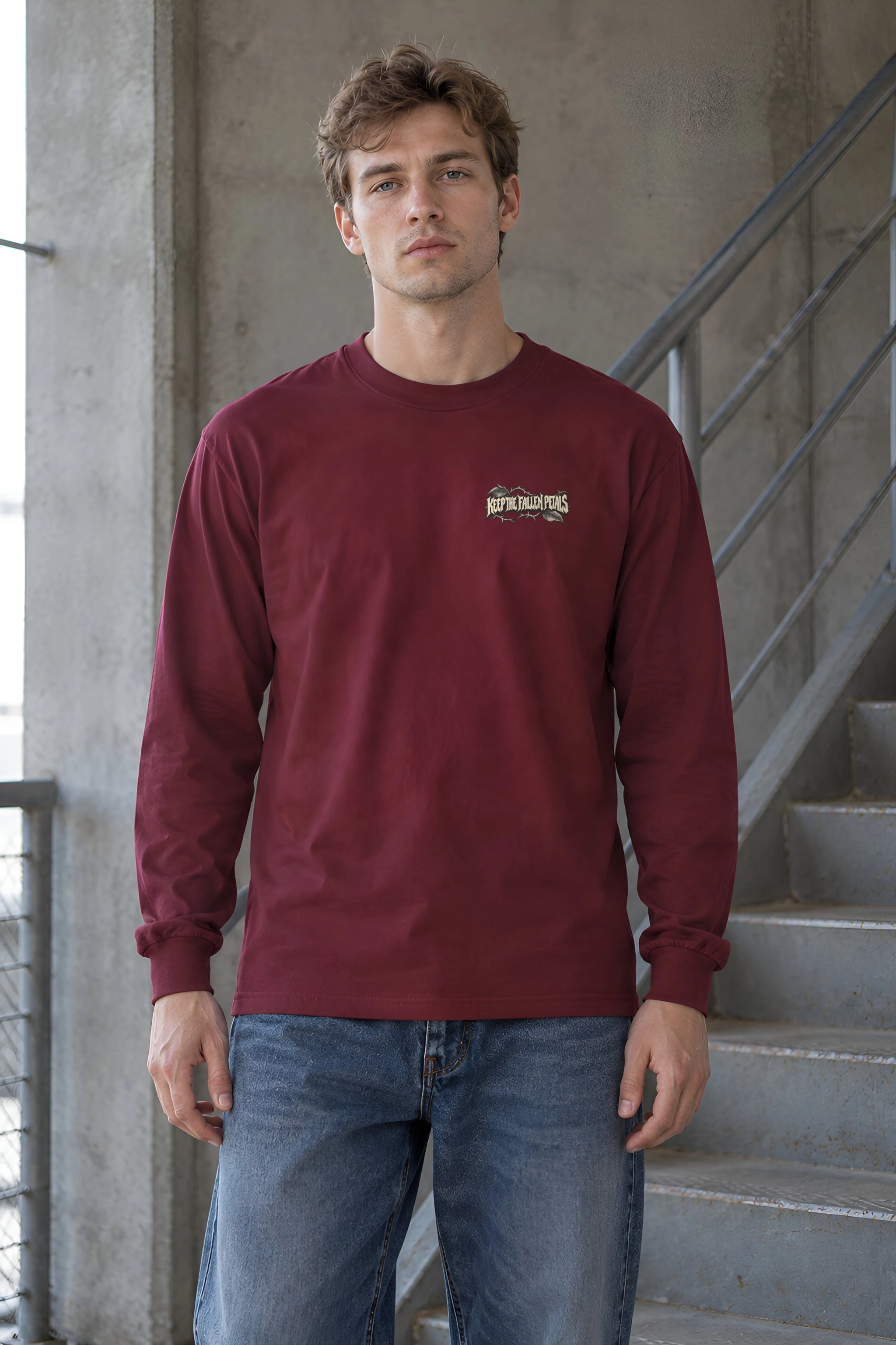 "KEEP THE FALLEN PETALS" Unisex Longsleeve T-shirt