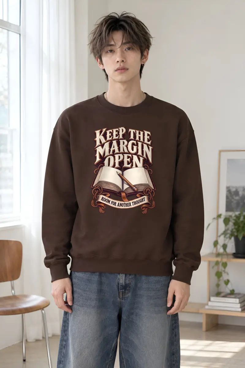 "Keep the Margin Open" Heavy Blend Unisex Crewneck Sweatshirt