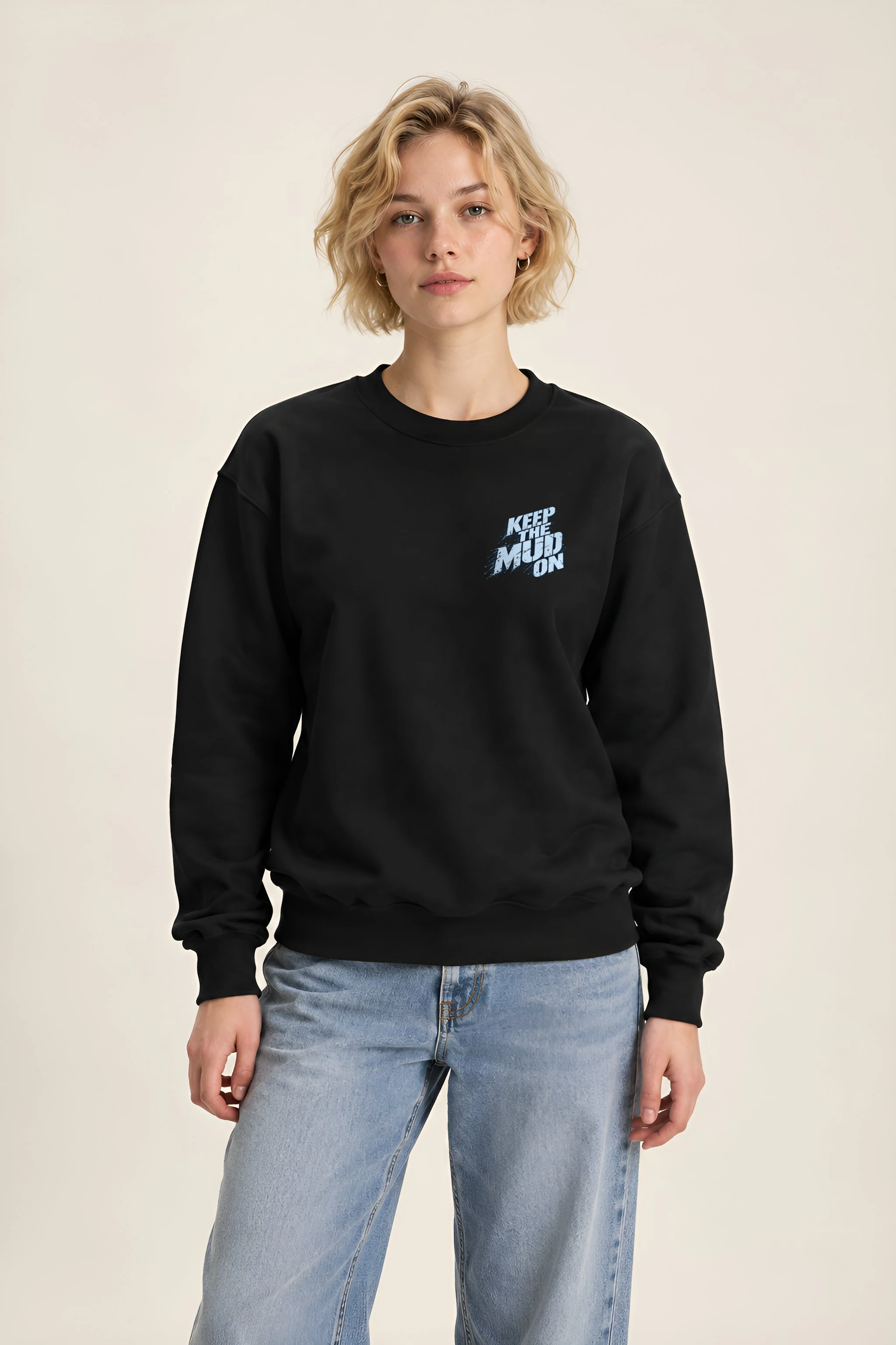 "Keep the Mud On" Heavy Blend Unisex Crewneck Sweatshirt
