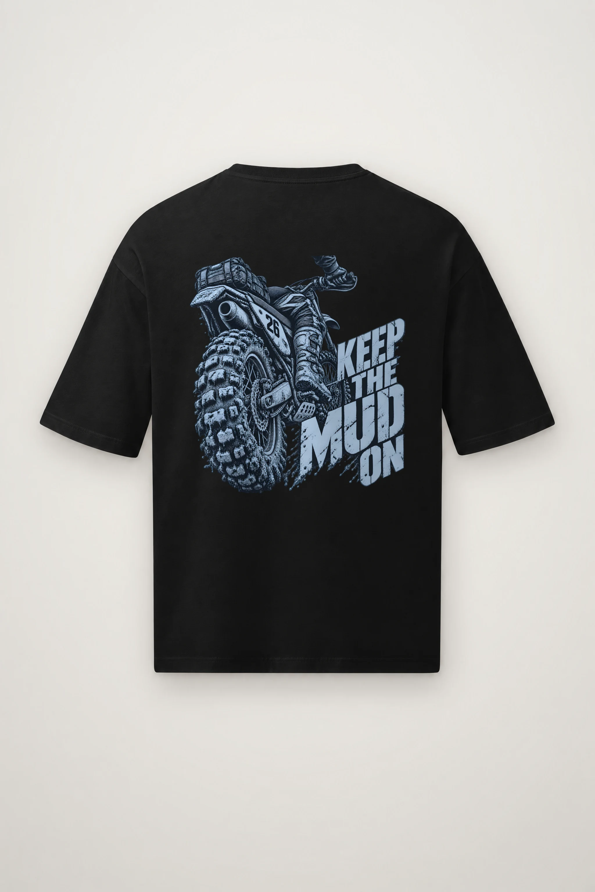 "Keep the Mud On" Men's Oversized Heavyweight Crewneck T-Shirt