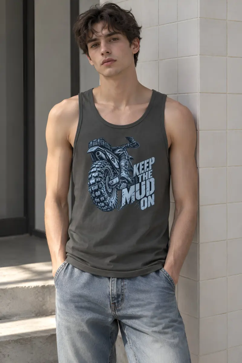 “Keep the Mud On” Unisex Jersey Tank