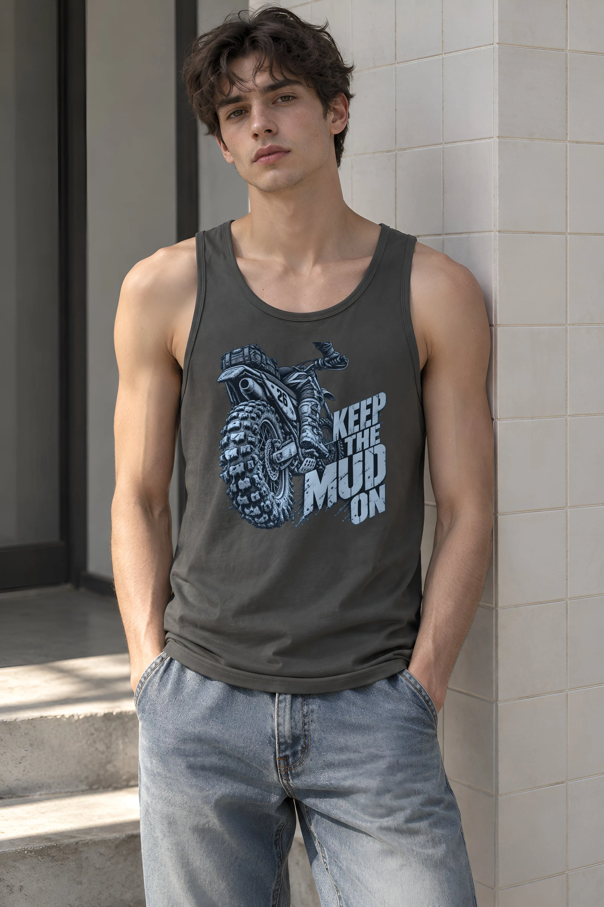 "Keep the Mud On" Unisex Jersey Tank