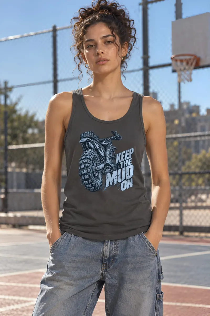 "Keep the Mud On" Unisex Jersey Tank