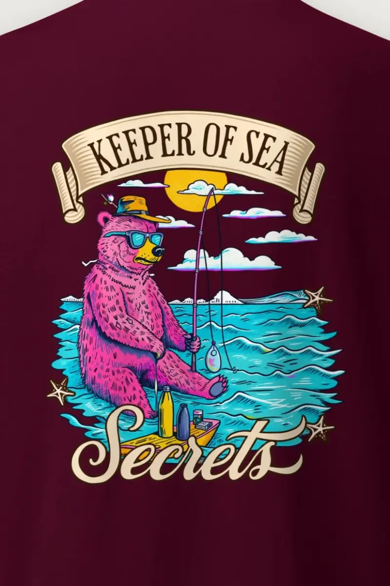 "Keeper Of Sea Secrets" Heavyweight Unisex Crewneck T-shirt