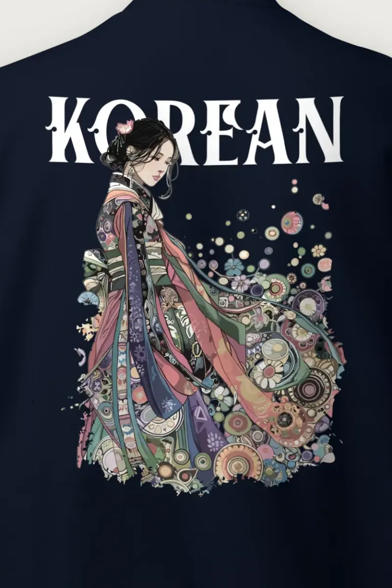 "Kimono Floral Reverie" Heavy Blend Unisex Crewneck Sweatshirt