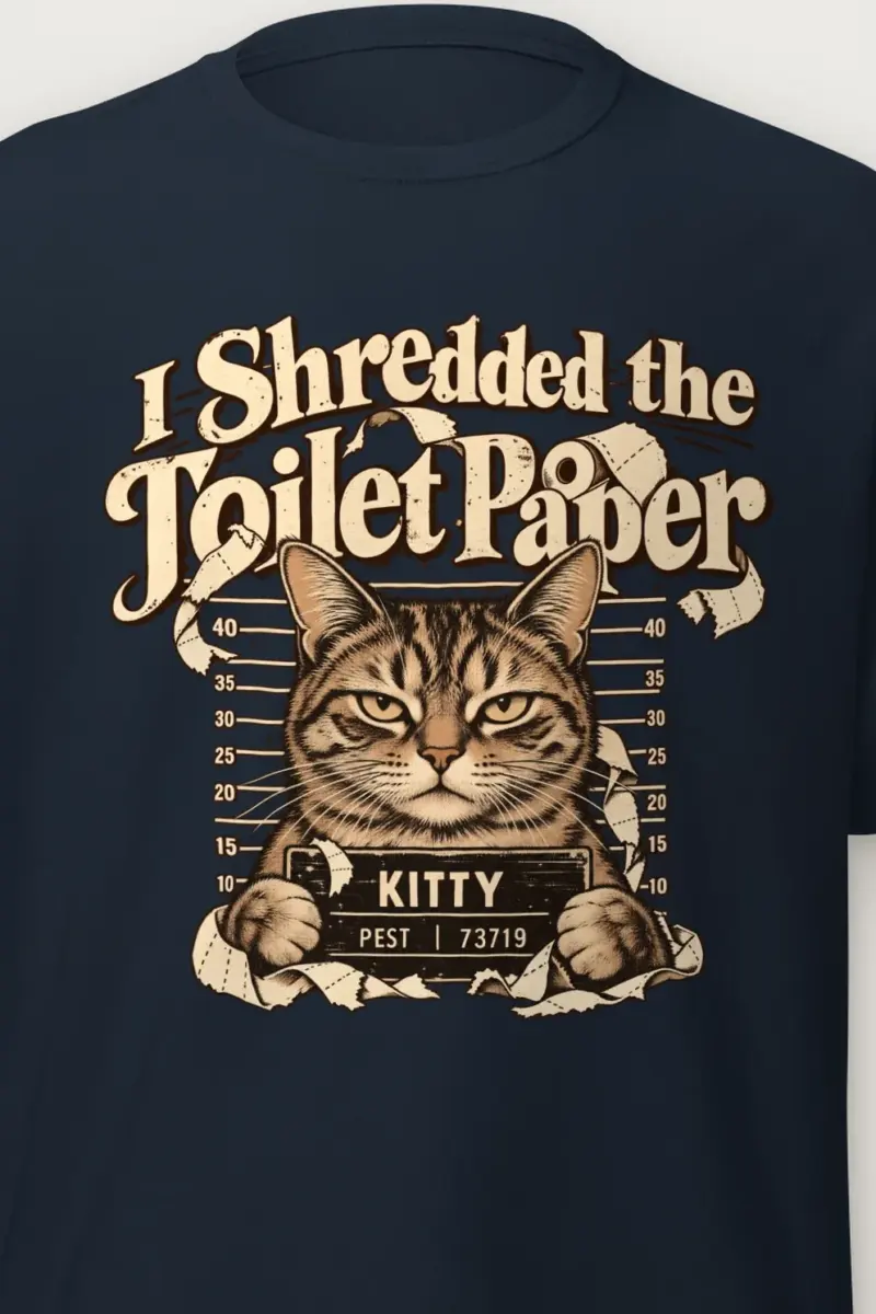 "Kitty Pest Mugshot" Heavyweight Unisex Crewneck T-shirt