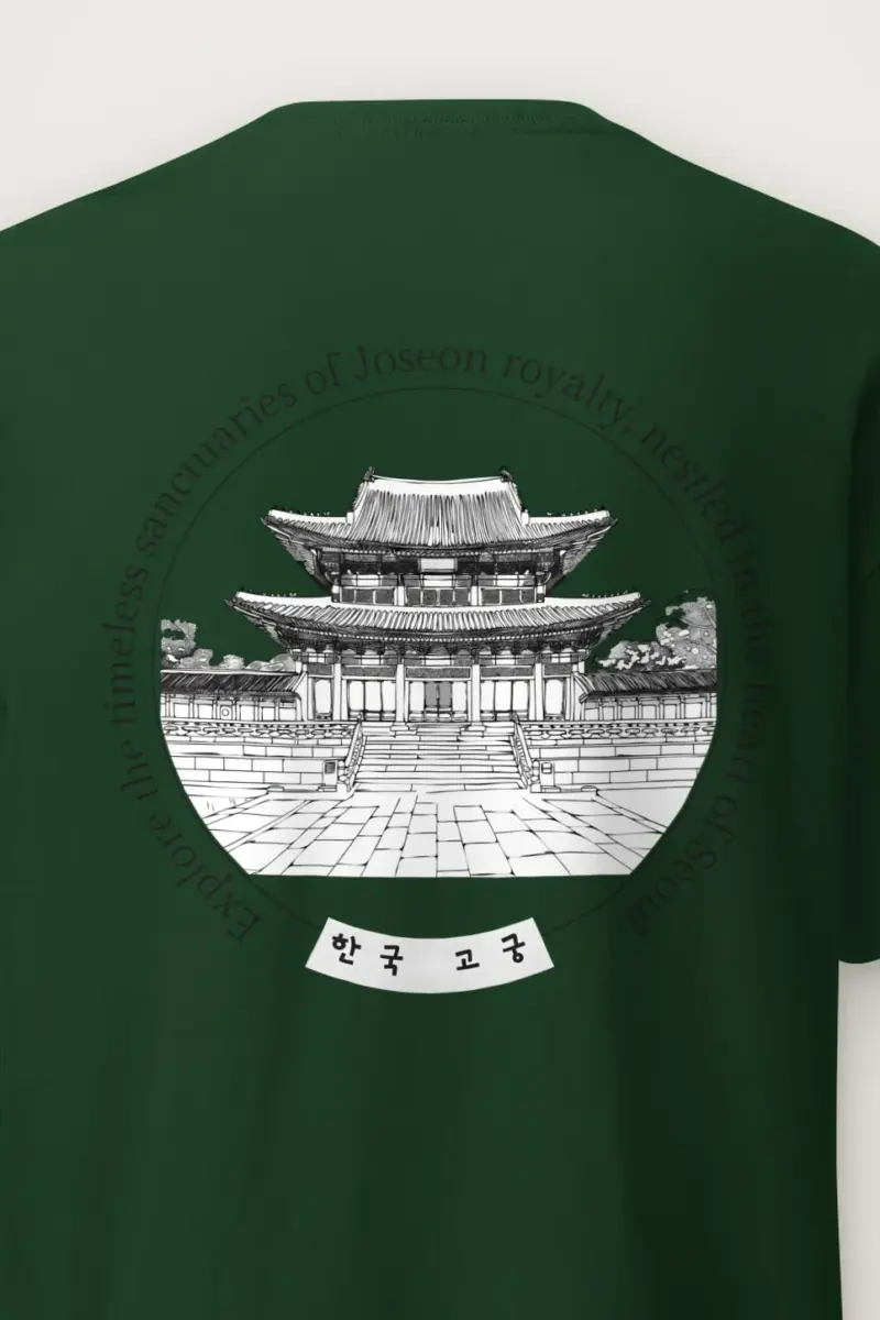"Korean Royal Palaces" Heavyweight Unisex Crewneck T-shirt