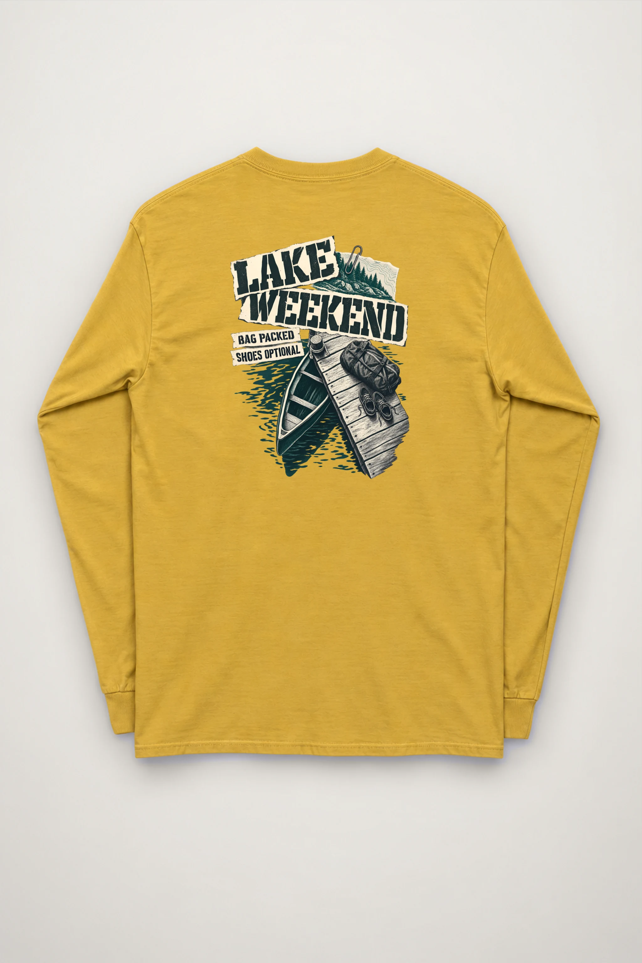 "Lake Weekend Shoes Optional" Unisex Longsleeve T-shirt