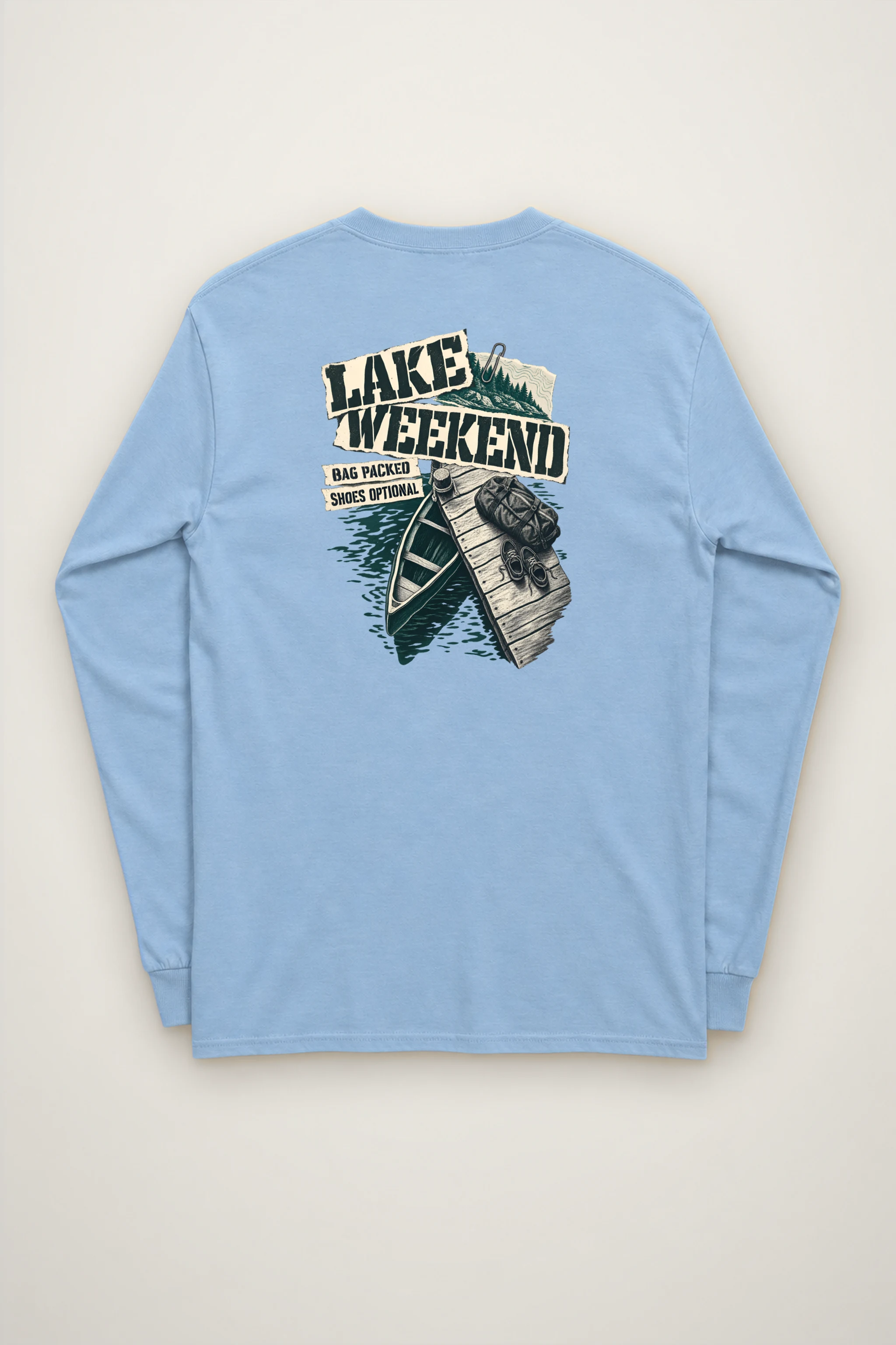 "Lake Weekend Shoes Optional" Unisex Longsleeve T-shirt