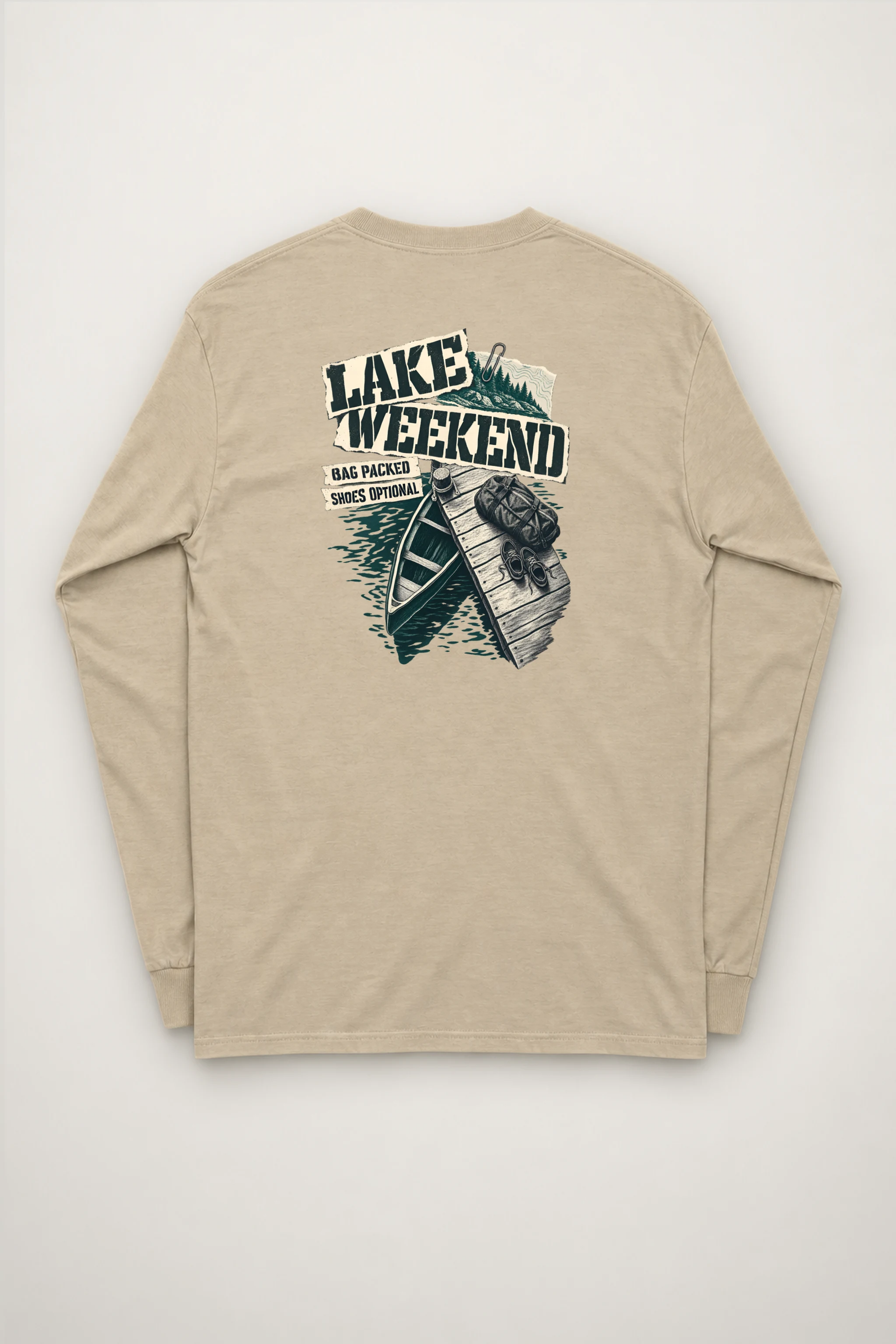 "Lake Weekend Shoes Optional" Unisex Longsleeve T-shirt