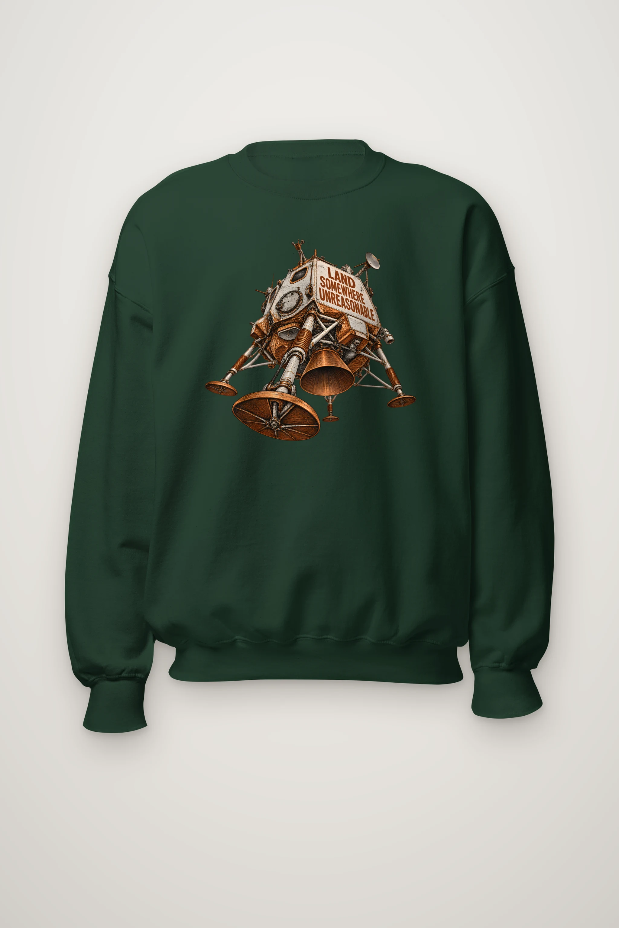 "Land Somewhere Unreasonable" Heavy Blend Unisex Crewneck Sweatshirt
