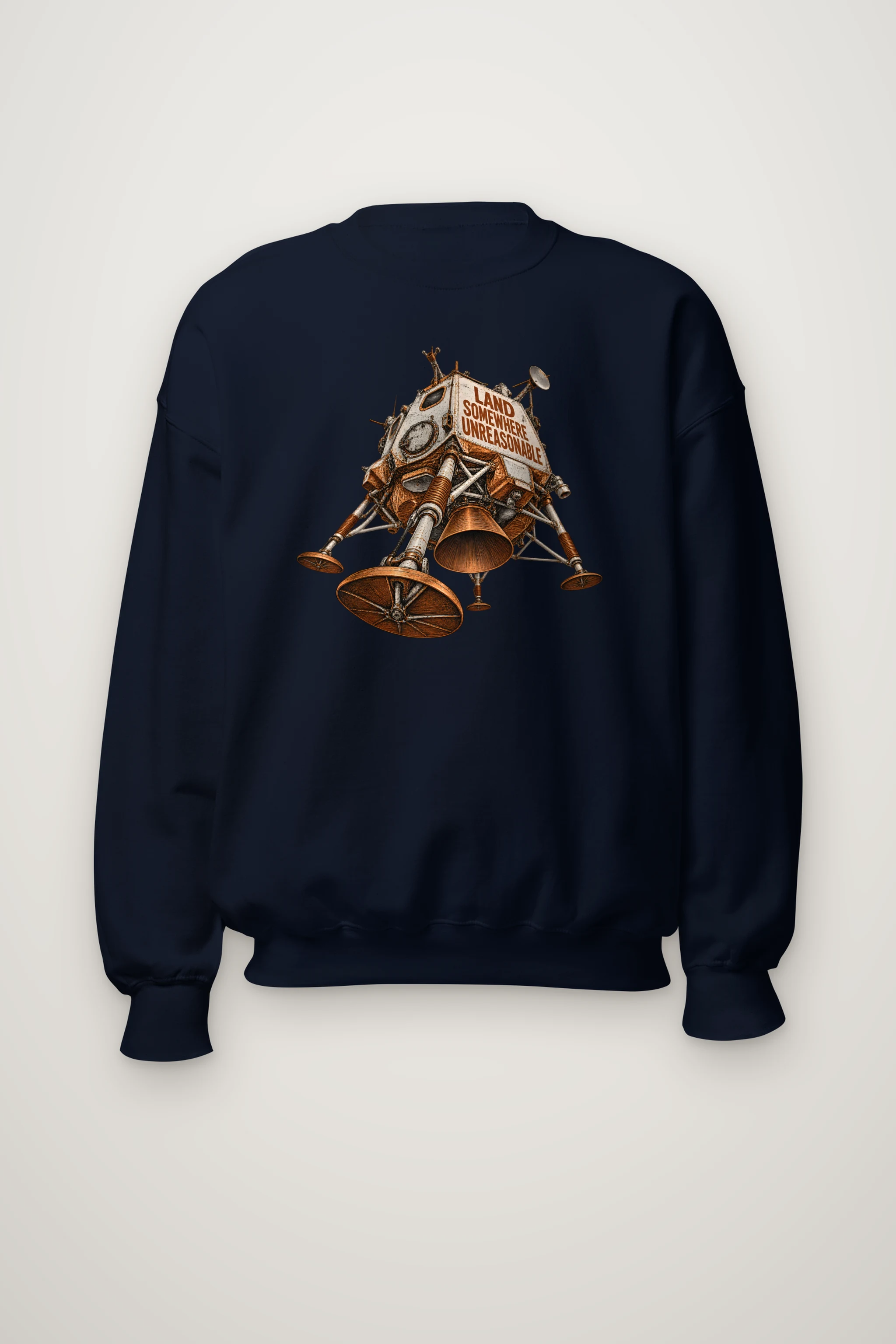 "Land Somewhere Unreasonable" Heavy Blend Unisex Crewneck Sweatshirt