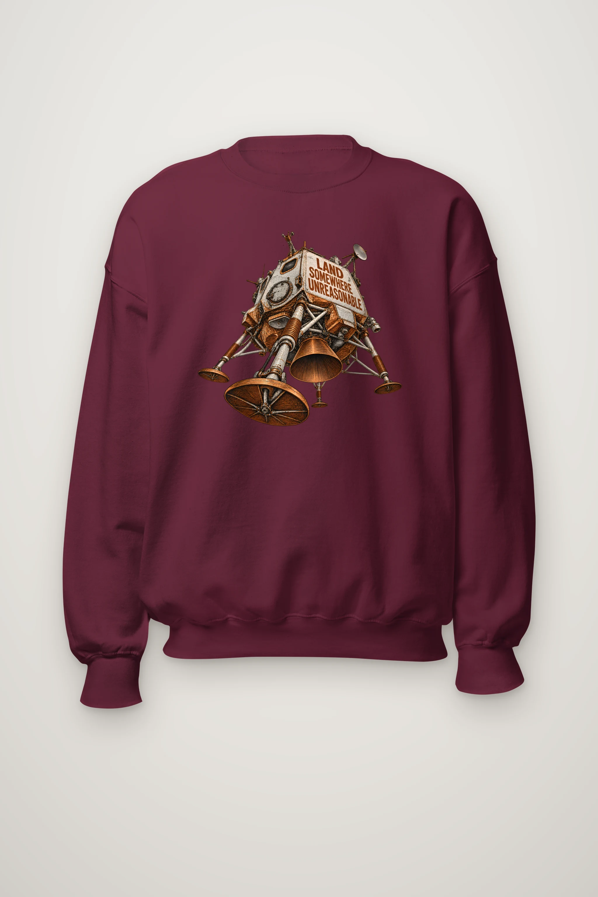 "Land Somewhere Unreasonable" Heavy Blend Unisex Crewneck Sweatshirt
