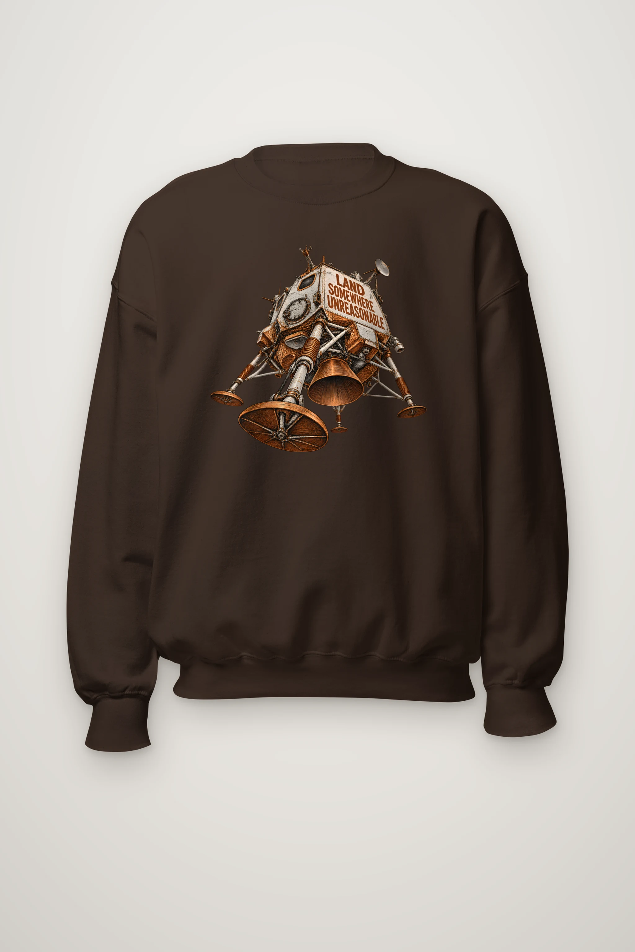 "Land Somewhere Unreasonable" Heavy Blend Unisex Crewneck Sweatshirt