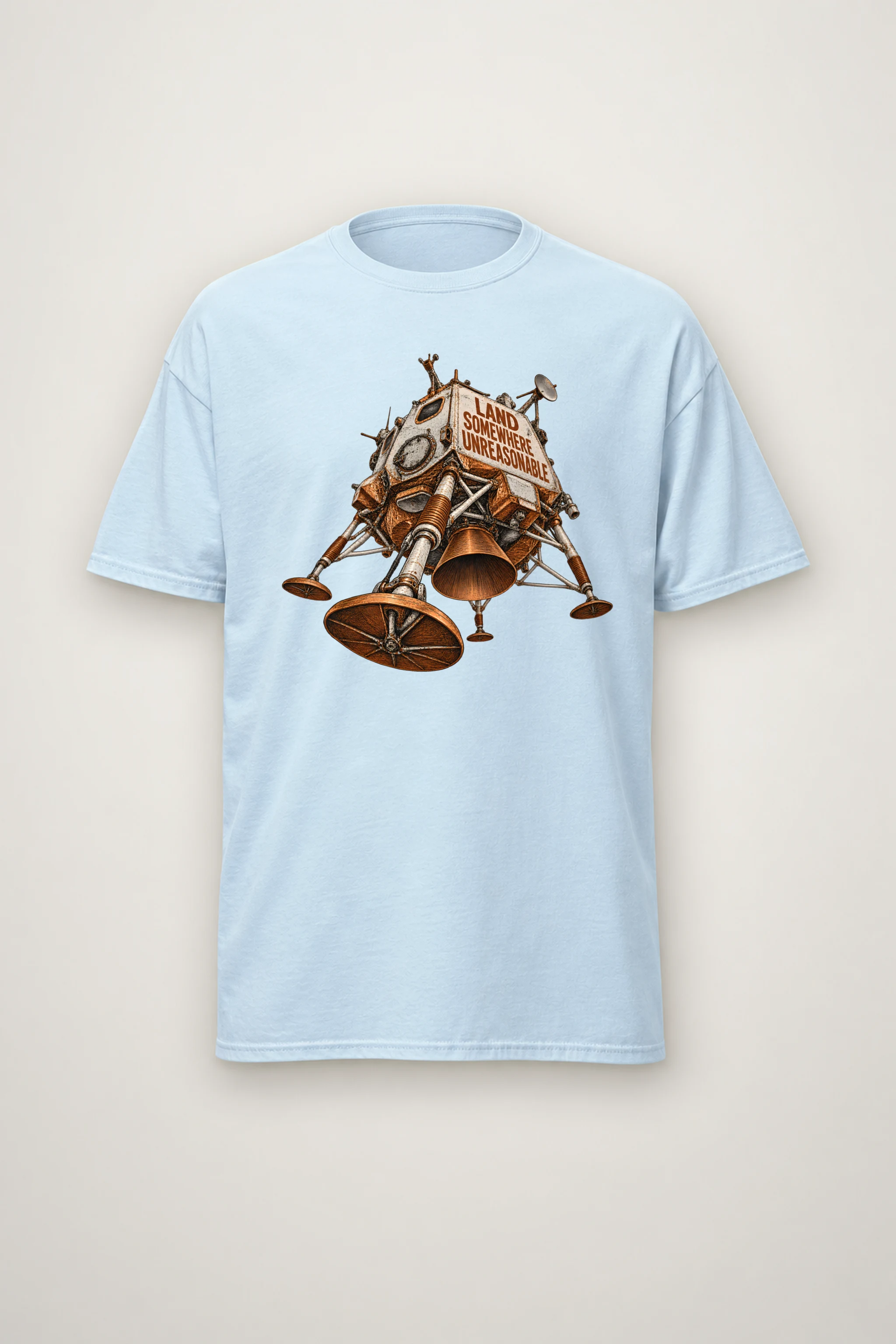 "Land Somewhere Unreasonable" Heavyweight Unisex Crewneck T-shirt