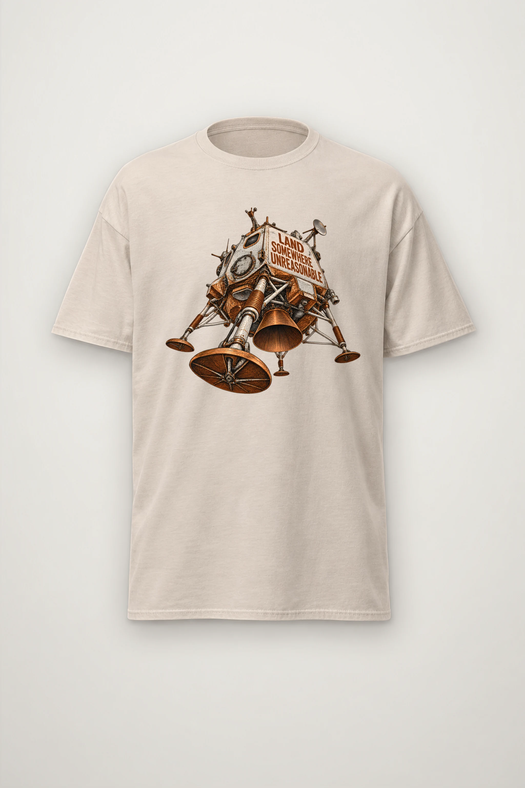 "Land Somewhere Unreasonable" Heavyweight Unisex Crewneck T-shirt