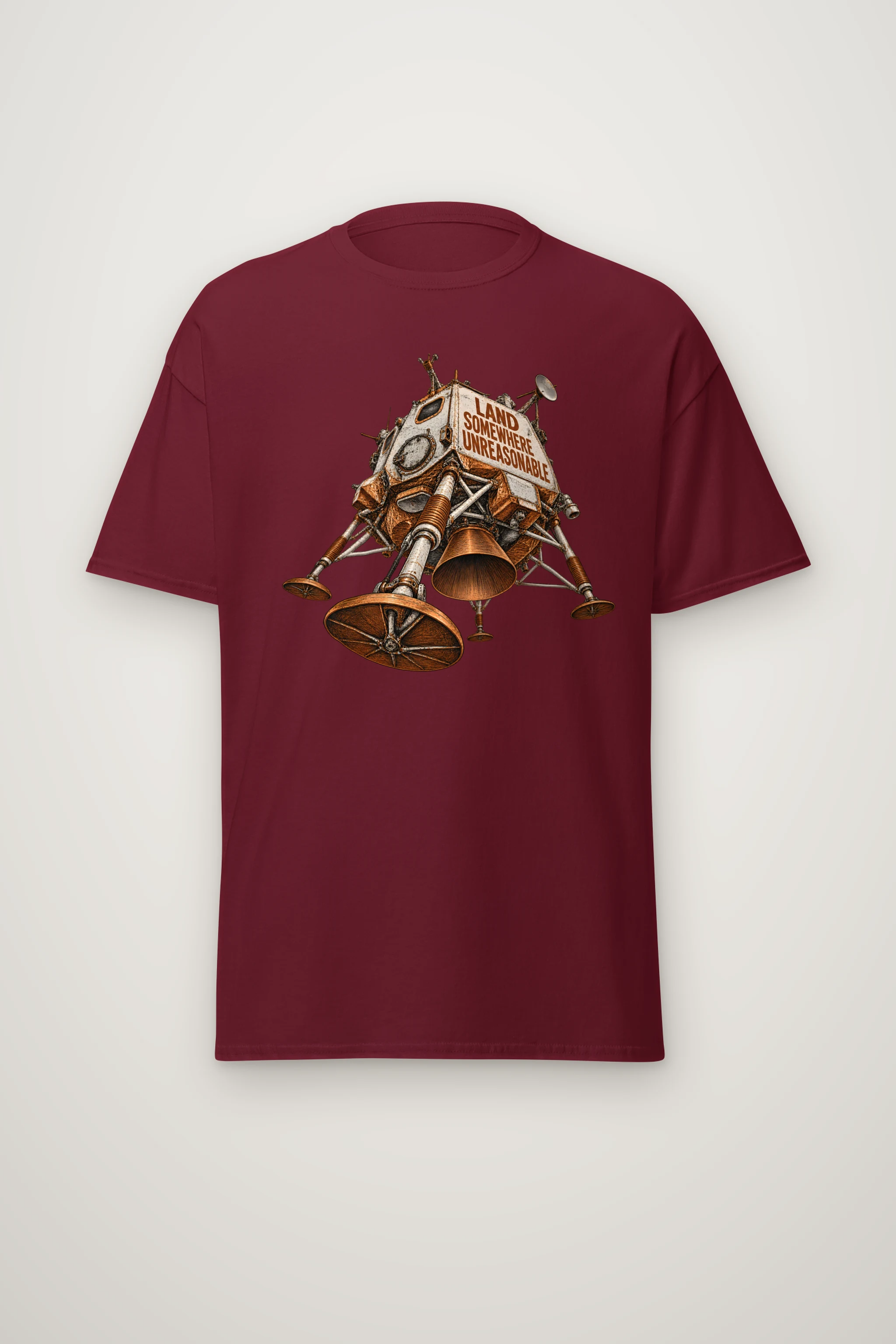 "Land Somewhere Unreasonable" Heavyweight Unisex Crewneck T-shirt