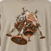"Land Somewhere Unreasonable" Men's Oversized Heavyweight Crewneck T-Shirt