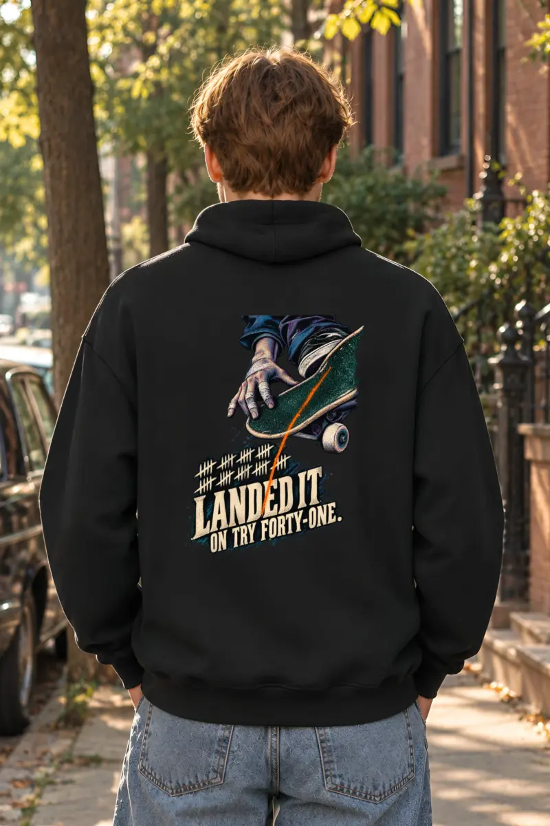 “Landed It” Unisex Pullover Hoodie